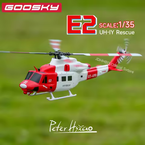 NEW GOOSKY E2 RC Helicopter 1:35 UH-1Y Scale 2.4G 6CH Dual Brushless Direct Drive Motor BNF / RTF wi