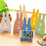 3pc Mobile Phone Holder Accessory Cute Animal Rabbit Cellphone Tablet Desktop Holder Stand Cute Cart