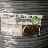 Belden 8760 Twisted Pair Cable 2C 18AWG LDPE SH PVC Chrome 1000 Feet