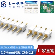 5 Pcs 2.54 Pitch 10.00 Round Pin Double-Headed Male Pin Single Row 2/3/4/5/6/7/8/40P Gold-Plated Rou