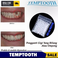 TEMPTOOTH 40 BUTIR / PENAMBAL GIGI / GIGI PALSU / LEM GIGI