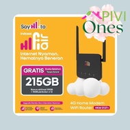 HKM0127 Hifi Air Indosat Modem WiFi Wireless Router 4G CPE LTE Free Quota 215GB