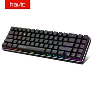 Havit Gaming Mechanical Keyboard LED Backlit -71Keys and DE-72 Keys Small Compact Wired Blue Switch with Detachable B Ty