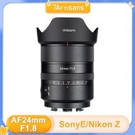 7artisans 24mm F1.8 AF Full frame Auto Focus wide angle Portrait lens For Sony E A7iii A7RV A7RIV Ni