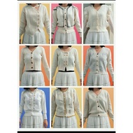 [2HAND SWEATSHIRT] WHITE CARDIGAN SWEATSHIRT