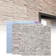 ⚡24 hours delivery⚡10pcs 3D Tile Brick Wall Sticker Self-adhesive Waterproof Foam Panel