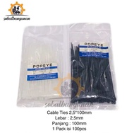 Cable Ties 10cm / Cable Ties 15cm / Kabel ties / kabel ties 1 Pack isi 100