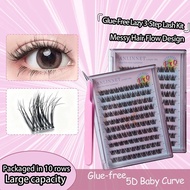 10 Rows 5d Glue-free False Eyelashes Self-adhesive False Eyelashes Eyelash Extension For O9d2