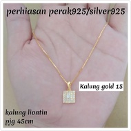 Necklace+gold NECKLACE 925 SILVER PENDANT 15 FFA