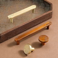 New Chinese Wardrobe Handle Cabinet Drawer Cabinet Handle Golden Handle Retro Entrance Cabinet Wardr