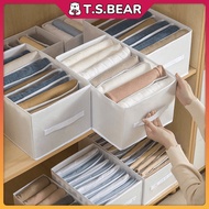 Storage Box Foldable Wardrobe Organizer Linen Storage Box Clothes Organizer Jeans Shirts Pants Sweat