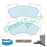 Bendix Metal King Titanium Disc Brake Pad Front for DB2221 - Toyota Hilux Vigo KUN26