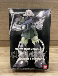 PG MS-06 ZAKU Custom Set #1 透明版 以及G高達 及配件