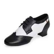 MIPAIDANCE Men's Latin Dance Shoes National Standard Dance Shoes Genuine Leather Indoor Professional