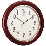 SEIKO HS521B Wall clock for living room bed room Chakiji 327 48mm Radio Analog EMBLEM