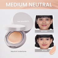 24-hour shippingThe Originote High Cover Serum Cushion -  Makeup Base with a light texture on the fa