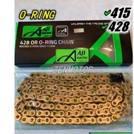 ✅ O RING CHAIN AJI RACING RANTAI 415 O RING ERO RANTAI AJI 415 428 RANTAI 415 GOLD EMAS 415X132 RANT