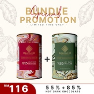 BUNDLE (55% Extra Milky Dark Chocolate + 85% Hot Dark Chocolate)