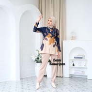 Promo Blouse Batik Wanita Lengan Panjang Atasan Batik Wanita Terbaru