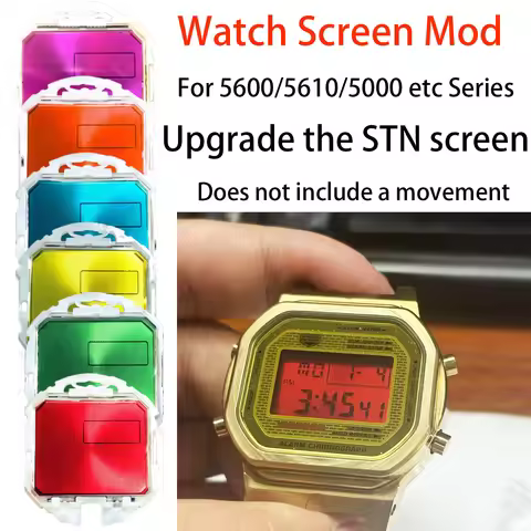 For Casio G-Shock DW-5600 5610 5030 5000 STN LCD Screen Mod Metal Mesh Grid Display Upgrade Blood Re