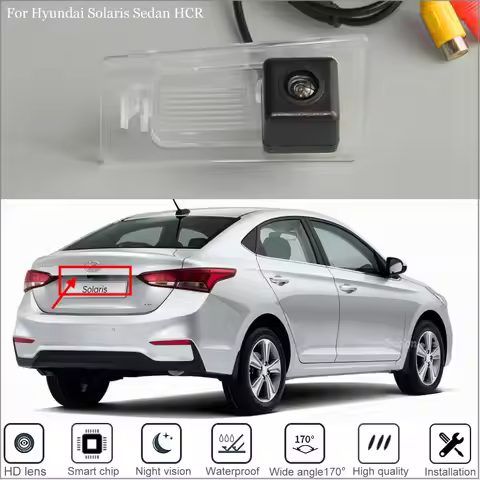 Car Rear View Camera For Hyundai Elantra/Avante 2011-2020 Solaris Sedan HCR 2017-2020 HD CCD + High 