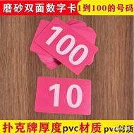 Table Digital Seat Restaurant PVC Double-Sided Queue Card Number Plate E7 Mlb9