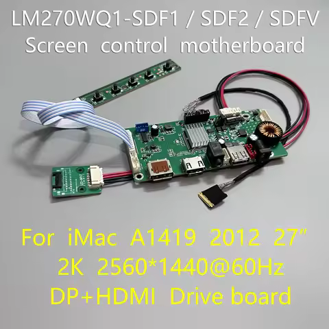LM270WQ1-SDF1 SDF2 SDFV Drive Board For iMac A1419 27Inch Screen Control Motherboard 2K 2560*1440 DP