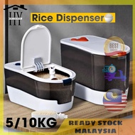 5KG/10KG Rice Dispenser With Rinsing Cup LARGE CAPACITY RICE STORAGE RICE BUCKET BEKAS BERAS