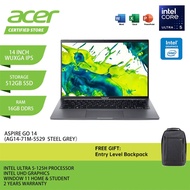 ACER Aspire Go 14 AG14-71M-5529 Laptop - 14" WUXGA IPS/Intel U5-125H/16GB DDR5/512GB SSD/Intel UHD/W