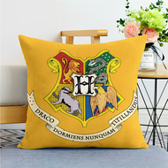Harry Potter College Emblem Logo Pillow Cover Living Room Sofa Square Pillowcase Cartoon Style Unive