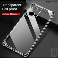 For Motorola Edge 50 Fusion Moto Edge50 50Fusion Camera Protection Clear Case Shockproof Back Transp