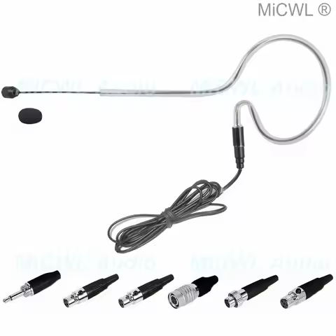 MiCWL SE02 Black earset Face Headset Microphone for Shure Audio-Technica AKG Sennheiser MiPro Wirele