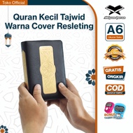 Al Quran Cover Zipper Tajweed Color Translation Al Muhaddits Travel Size Small Quran A6 Size Bonus D