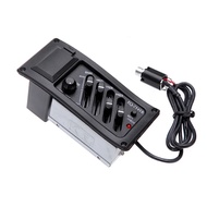 Penyama EQ 4-Jalur Piezo Pickup EQ-7545R Penala Preamp Gitar Akustik Pra-Amp