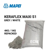 [TILE ADHESIVE CLASS C2TES1] MAPEI KERAFLEX MAXI S1 (4KG & 1KG REPACKED) HIGH PERFORMANCE CEMENTITIO