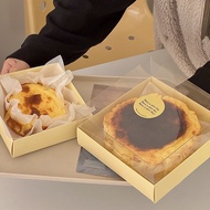 4 / 6 inch Cheese Cake Box Packaging Box chiffon transparent pastry box Korean packaging box 4 / 6寸芝士蛋糕盒轻乳酪包装盒戚风透明西点盒