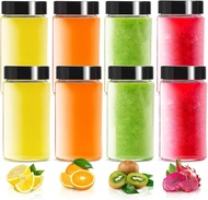 2oz Clear Glass Bottle with Lids 60ml Small Glass Jar LeakproofTravel Bottles Decorative Bottles Set