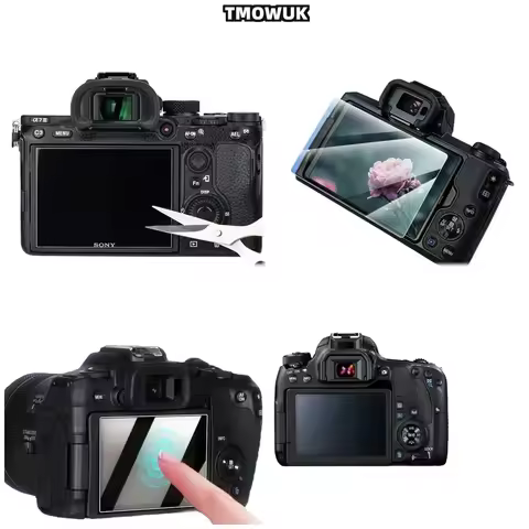 For Canon 70D 80D 90D 7DIII 6DII 700D 750D 60D 77D 800D Tempered Glass Screen Protector, HD Clear Fi