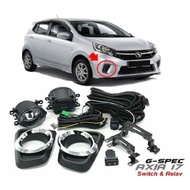 [PERODUA AXIA STANDARD G SPEC/1.0 AT(2017-2019)FRONT BUMPER(CHROME RING)FOG LAMP/SPORT LIGHT COMPLETED]