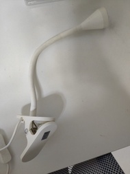 白色夾式檯燈 閱讀燈
