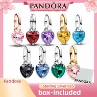 S925 sterling silver jewelry (with box)Pandora ME Black Chakra Heart Mini Dangle Charm Blue Chakra G