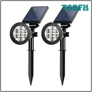 TGBFH Solar Lamp IP65 Outdoor Lights LED Changing Ground Gardening Garden Light Waterproof Landscape Spotlights Garden Decoration Hot HFVGF