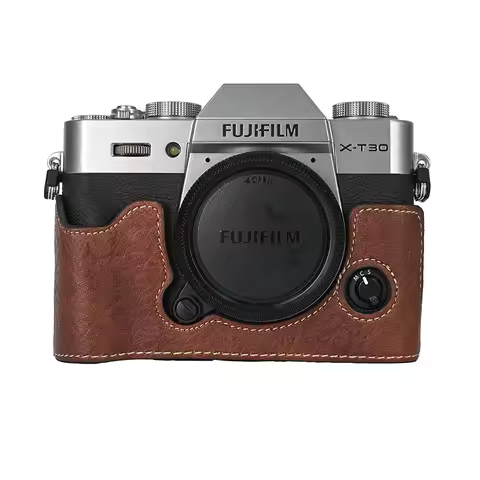 PU Leather Case Camera Bag Half Body Cover For Fujifilm XT10 XT20 XT30 XT30 II
