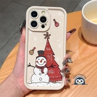 Christmas Tree Snowman Phone Case For OPPO F31 F27 Pro Plus F25 Pro F23 F21s F21 F19 F19s F17 F15 F1
