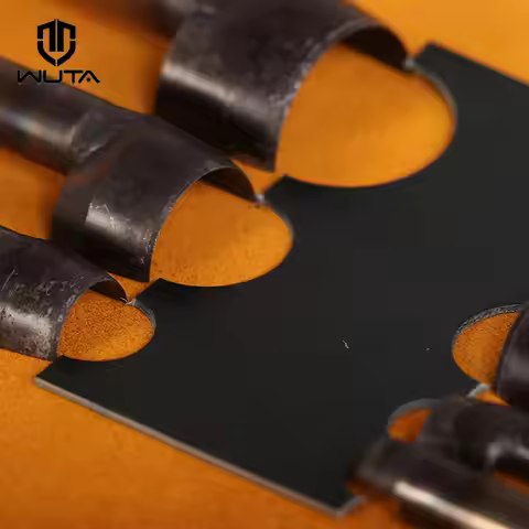 WUTA SPC Leather Hole Punch Strap Belt End Punch Half-Round Cutter Diy Leather Craft Tools Specialty