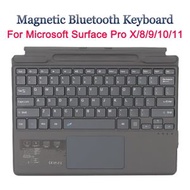 AOE - 磁吸藍牙鍵盤內建筆槽 Microsoft Surface Pro X/8/9/10/11 適用 超薄 輕巧 便攜 Type-C充電