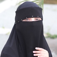 Niqab Bandana Fringe Azilla Niqab Bandana Fringe swarovski 29 Colors Beautiful Jeweled Fringe Niqab/