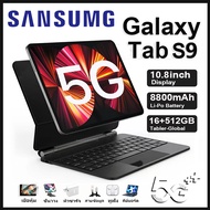 [แท็บแล็ตของแท้+คีย์บอร์ดฟรี] Sansung Tab S9 แท็บเล็ต 10.8 นิ้ว แท็บเล็ตถูกๆ Wifi 4g/5G แท็บเล็ตราคา
