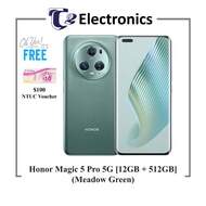 Honor Magic 5 Pro 5G [12GB RAM + 512GB ROM] | Free $100 NTUC Voucher | 5100mAh Ultra Battery | - T2 Electronics