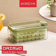 HIROYA - DAIMYO Aesthetic Ice Cube Mold Automatic Container Smart Ice Tray Ice Level Mold Ice Cube C